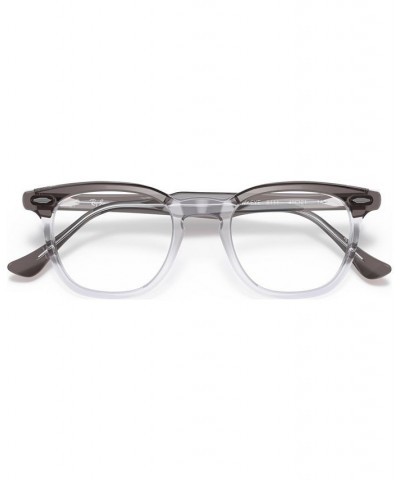 RB5398 HAWKEYE Unisex Square Eyeglasses Gray on Trasparent $41.17 Unisex