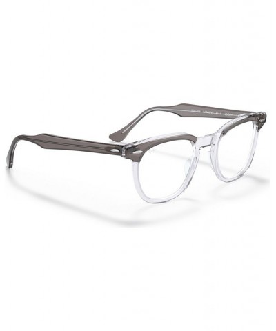 RB5398 HAWKEYE Unisex Square Eyeglasses Gray on Trasparent $41.17 Unisex