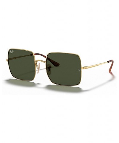 Unisex Sunglasses RB1971 54 SQUARE 1971 CLASSIC Gold/Green $45.64 Unisex