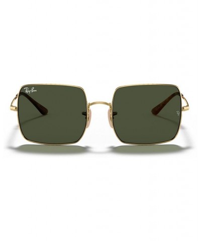 Unisex Sunglasses RB1971 54 SQUARE 1971 CLASSIC Gold/Green $45.64 Unisex