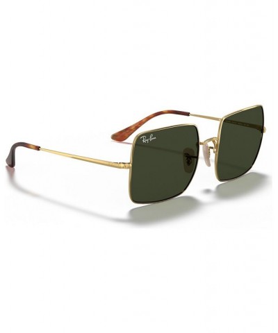 Unisex Sunglasses RB1971 54 SQUARE 1971 CLASSIC Gold/Green $45.64 Unisex