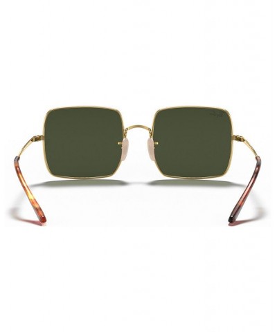 Unisex Sunglasses RB1971 54 SQUARE 1971 CLASSIC Gold/Green $45.64 Unisex