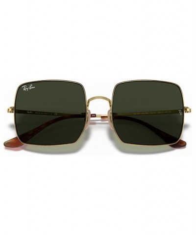 Unisex Sunglasses RB1971 54 SQUARE 1971 CLASSIC Gold/Green $45.64 Unisex