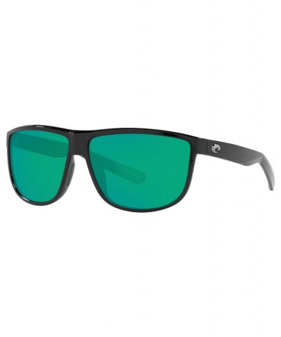 RINCONDO Polarized Sunglasses 6S9010 61 11 SHINY BLACK/GREEN MIRROR 580P $46.86 Unisex