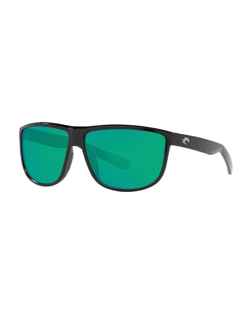 RINCONDO Polarized Sunglasses 6S9010 61 11 SHINY BLACK/GREEN MIRROR 580P $46.86 Unisex