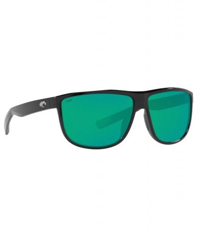 RINCONDO Polarized Sunglasses 6S9010 61 11 SHINY BLACK/GREEN MIRROR 580P $46.86 Unisex