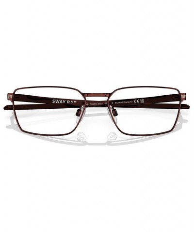 Men's Rectangle Eyeglasses OX5073-0353 Brushed Grenache $41.70 Mens