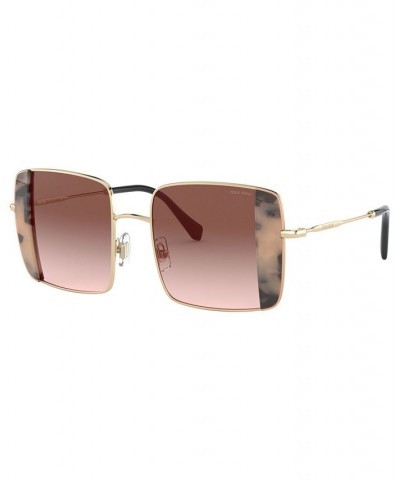 Sunglasses MU 56VS 46 PINK GOLD/PINK HAVANA/GRADIENT BROWN $65.44 Unisex