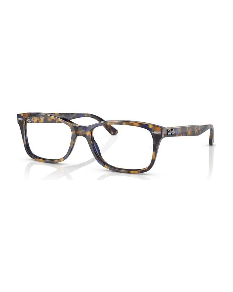 Unisex Square Eyeglasses RX542850-O Gray and Brown Havana $42.02 Unisex