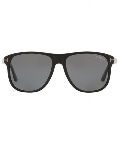 Men's Sunglasses TR001360 56 Black Shiny $53.40 Mens