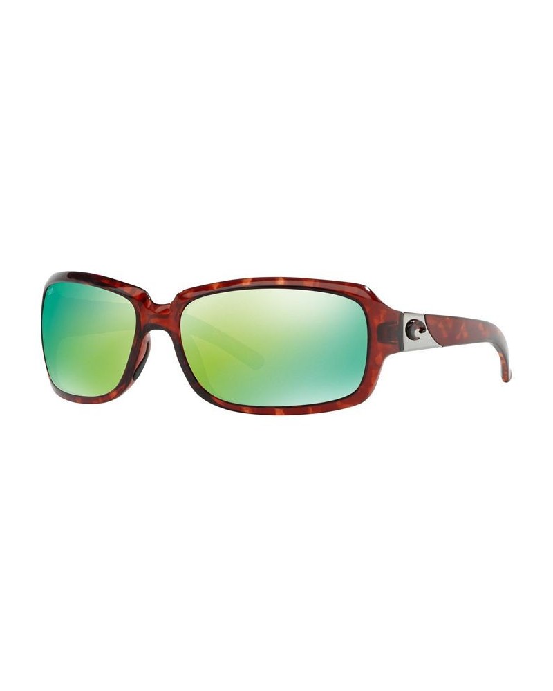 Polarized Sunglasses CDM ISABELA 63 TORTOISE TAN/GREEN MIRROR $53.25 Unisex