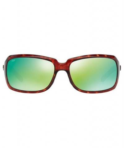 Polarized Sunglasses CDM ISABELA 63 TORTOISE TAN/GREEN MIRROR $53.25 Unisex