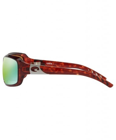 Polarized Sunglasses CDM ISABELA 63 TORTOISE TAN/GREEN MIRROR $53.25 Unisex