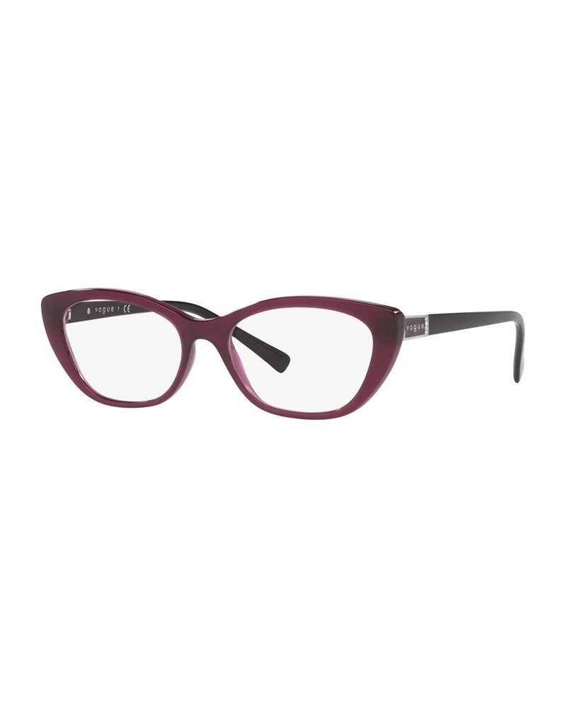 VO5425B Women's Oval Eyeglasses Transparent Cherry $37.75 Womens