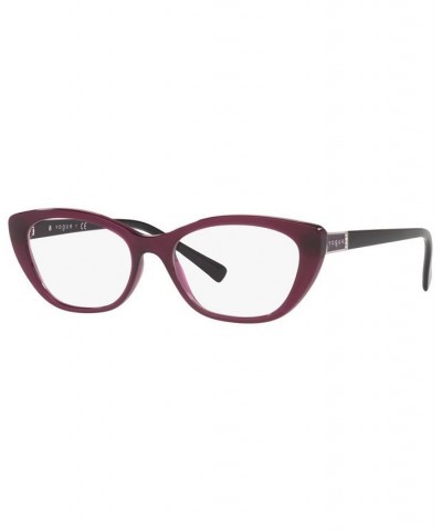 VO5425B Women's Oval Eyeglasses Transparent Cherry $37.75 Womens