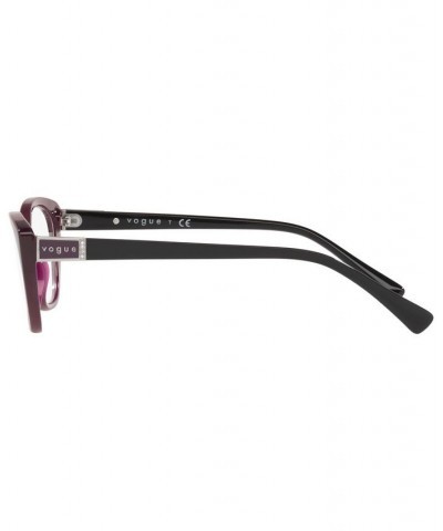 VO5425B Women's Oval Eyeglasses Transparent Cherry $37.75 Womens