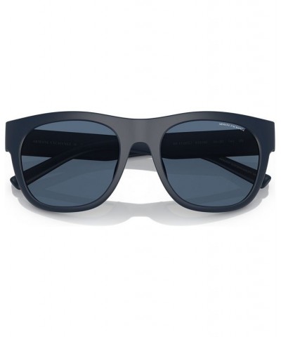 Men's Sunglasses AX4128SU55-X 55 Matte Blue $26.39 Mens