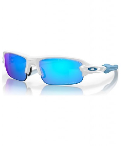 Kids Flak XXS Youth Fit 58 Sunglasses OJ9008-0658 Polished White $10.56 Kids