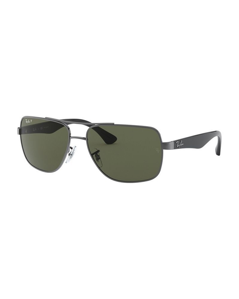 Polarized Sunglasses RB3483 Gunmetal/Green $39.60 Unisex