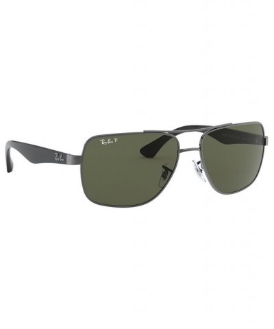 Polarized Sunglasses RB3483 Gunmetal/Green $39.60 Unisex