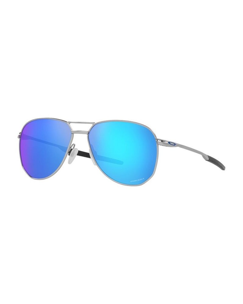 Men's Sunglasses OO4147 Contrail 57 Satin Chrome $50.25 Mens