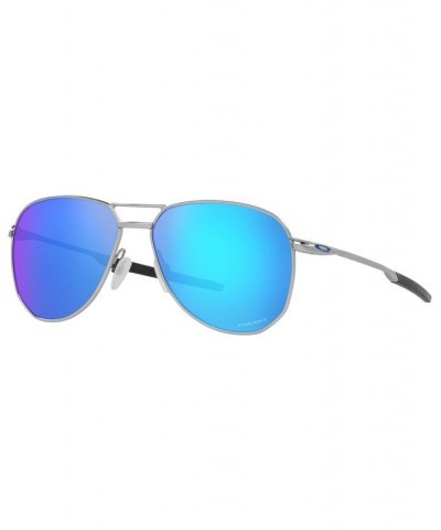 Men's Sunglasses OO4147 Contrail 57 Satin Chrome $50.25 Mens