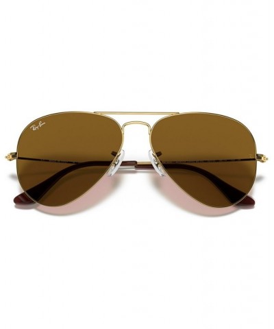 Sunglasses RB3025 AVIATOR CLASSIC Gold/Green $45.64 Unisex