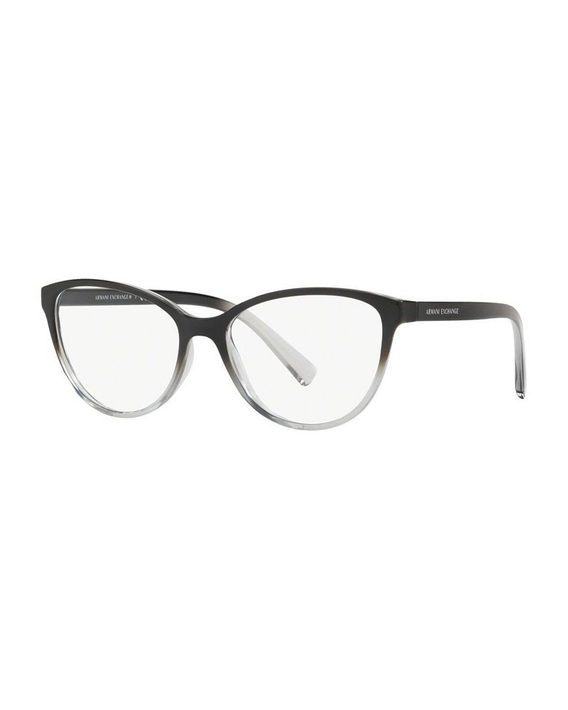 Armani Exchange AX3053 Women's Pillow Eyeglasses Trans Blk $22.61 Womens