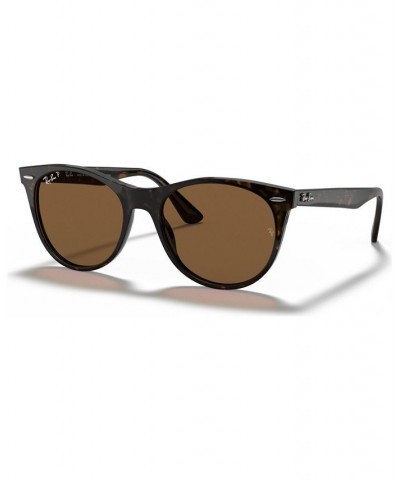 Polarized Sunglasses RB2185 52 STRIPPED HAVANA/POLAR BROWN $53.25 Unisex