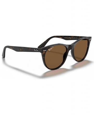 Polarized Sunglasses RB2185 52 STRIPPED HAVANA/POLAR BROWN $53.25 Unisex