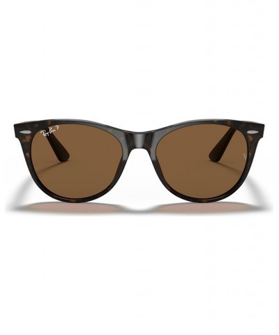 Polarized Sunglasses RB2185 52 STRIPPED HAVANA/POLAR BROWN $53.25 Unisex