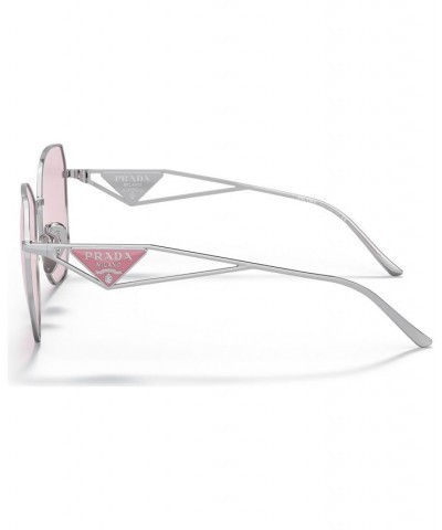 Women's 57 Sunglasses PR 57YS57-HP Silver-Tone $138.25 Womens