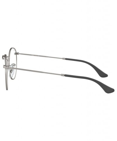 RB3447V Round Metal Unisex Round Eyeglasses Black on Silver Tone $39.38 Unisex