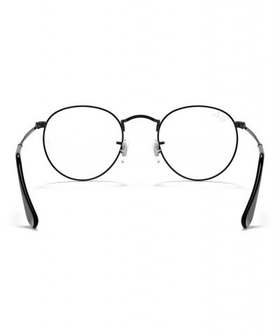 RB3447V Round Metal Unisex Round Eyeglasses Black on Silver Tone $39.38 Unisex