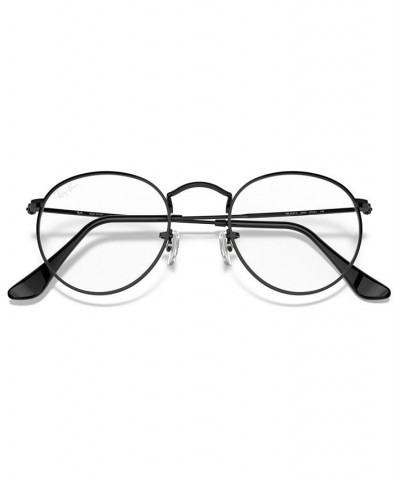 RB3447V Round Metal Unisex Round Eyeglasses Black on Silver Tone $39.38 Unisex