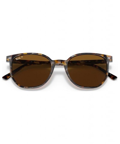 Unisex Polarized Sunglasses RB2197 ELLIOT 50 Havana Brown Gray $46.86 Unisex