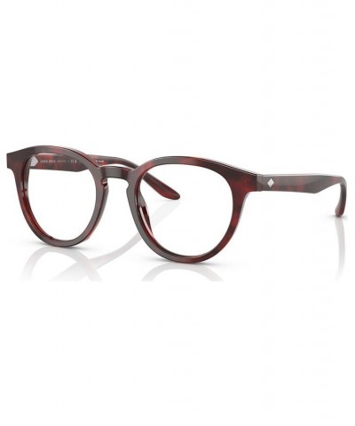 Men's Phantos Eyeglasses AR722748-O Striped Brown $85.05 Mens