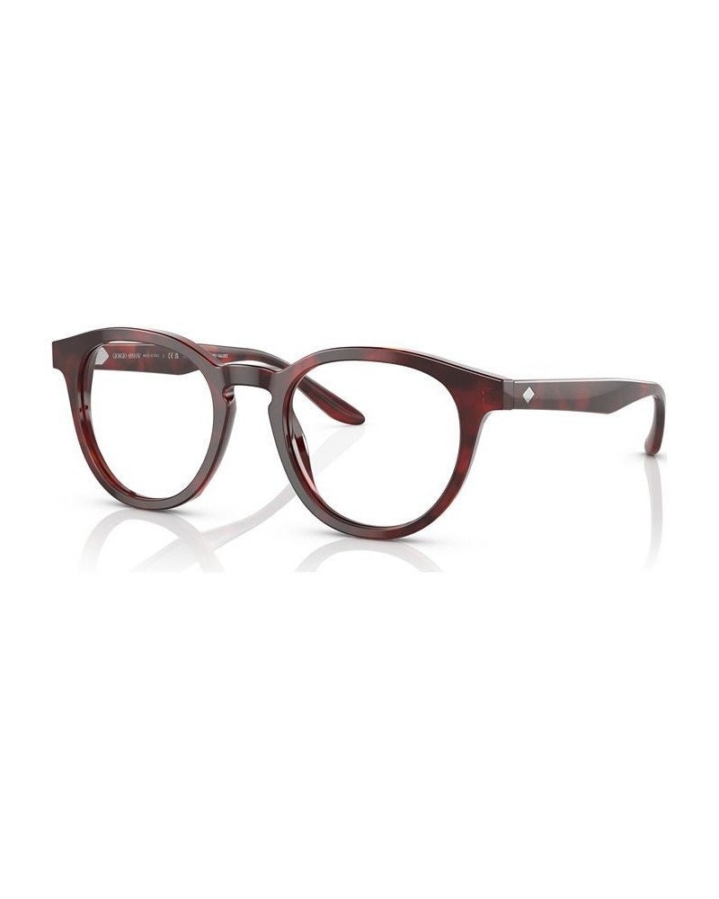 Men's Phantos Eyeglasses AR722748-O Striped Brown $85.05 Mens
