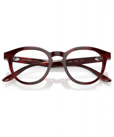 Men's Phantos Eyeglasses AR722748-O Striped Brown $85.05 Mens