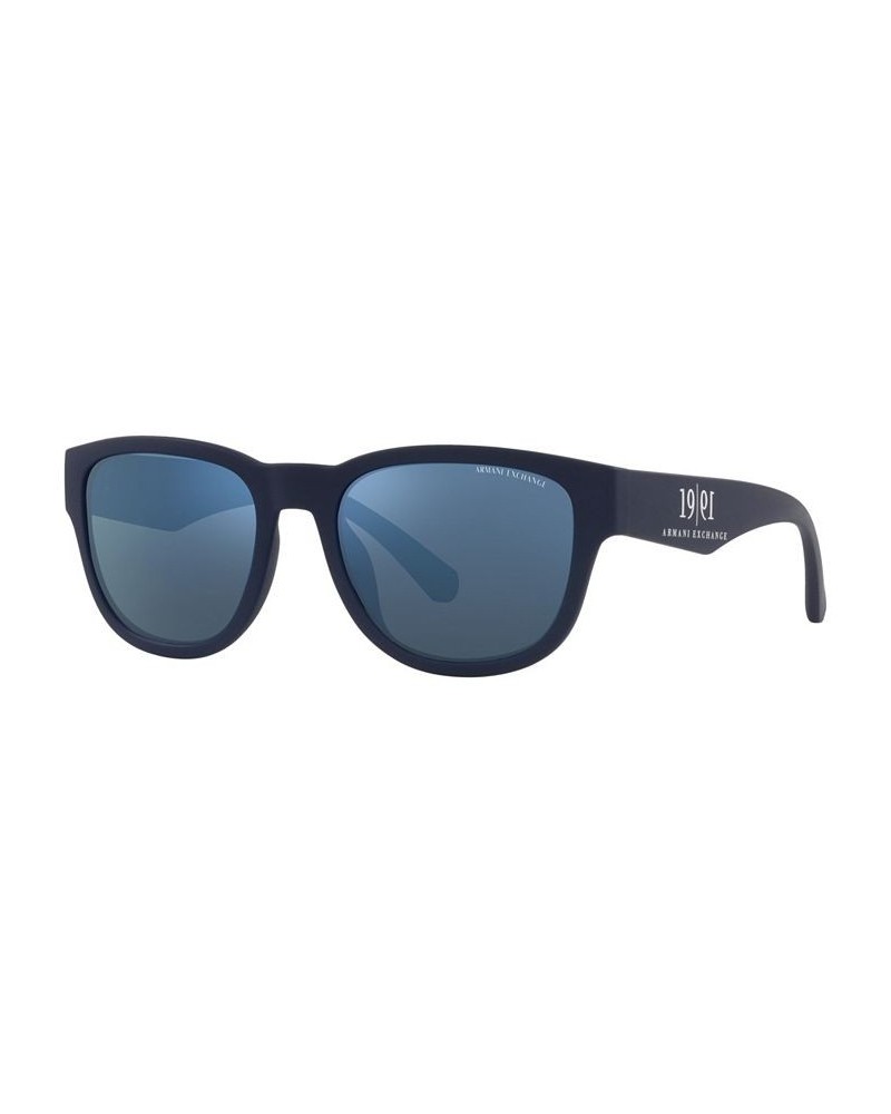 Men's Sunglasses AX4115SU 54 Matte Blue $18.20 Mens