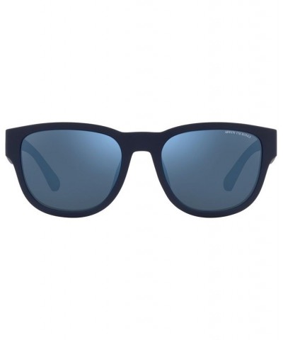 Men's Sunglasses AX4115SU 54 Matte Blue $18.20 Mens