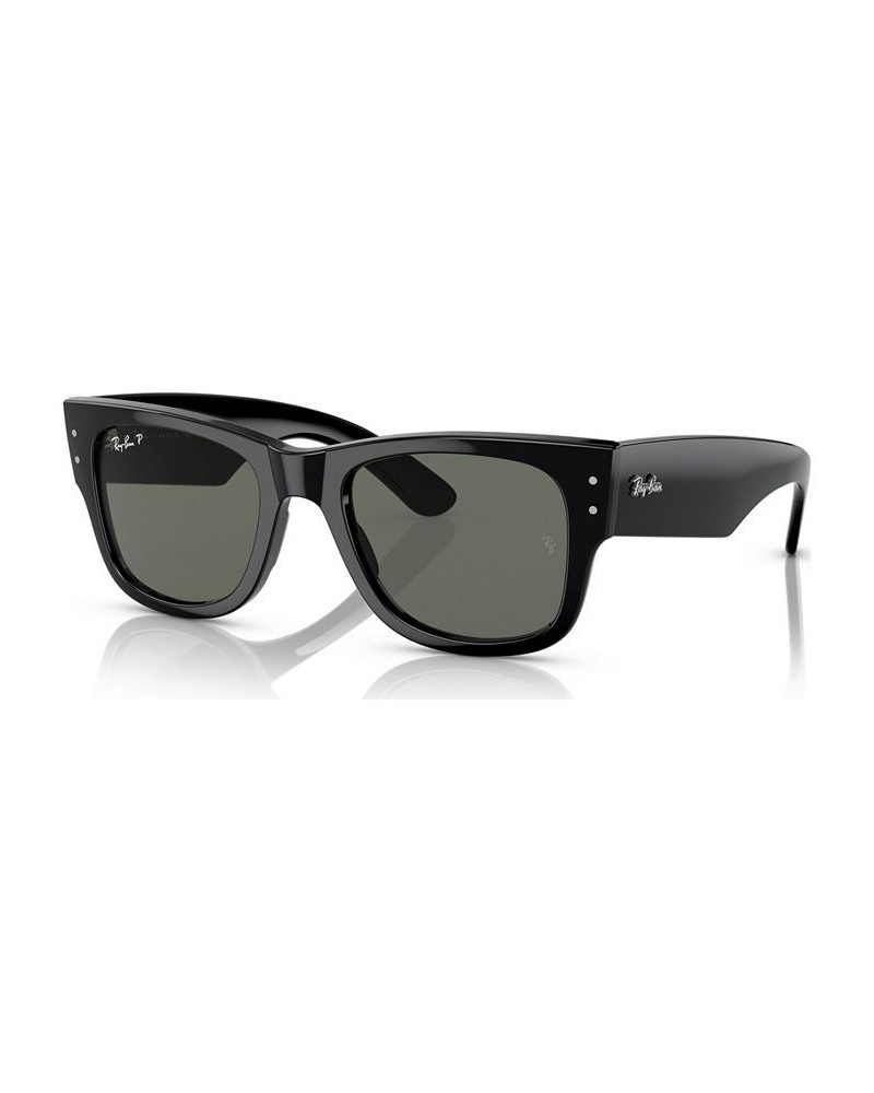 Mega Wayfarer 51 Unisex Polarized Sunglasses Black $51.52 Unisex
