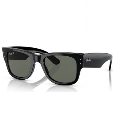 Mega Wayfarer 51 Unisex Polarized Sunglasses Black $51.52 Unisex