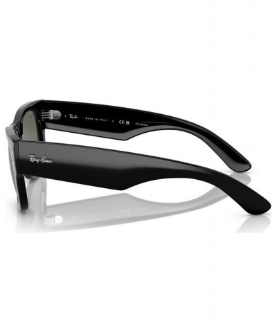 Mega Wayfarer 51 Unisex Polarized Sunglasses Black $51.52 Unisex