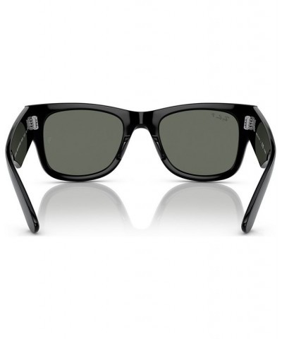 Mega Wayfarer 51 Unisex Polarized Sunglasses Black $51.52 Unisex