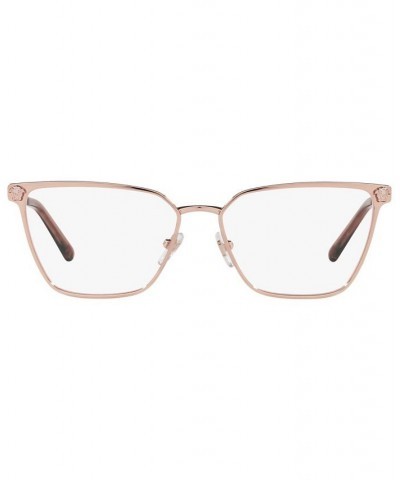 VE1275 Women's Pillow Eyeglasses Matte Black/Gold-Tone $64.00 Womens