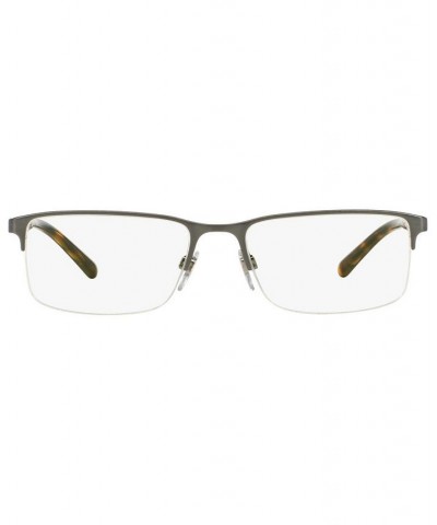 BE1282 Men's Rectangle Eyeglasses Gunmetal $50.22 Mens