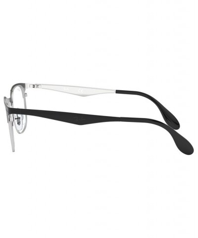 RX6346 Unisex Square Eyeglasses Blacksilve $25.06 Unisex