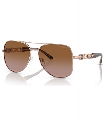 Women's Sunglasses MK112158-Y Rose Gold-Tone $46.11 Womens