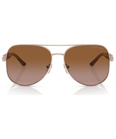 Women's Sunglasses MK112158-Y Rose Gold-Tone $46.11 Womens